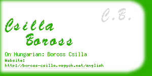 csilla boross business card